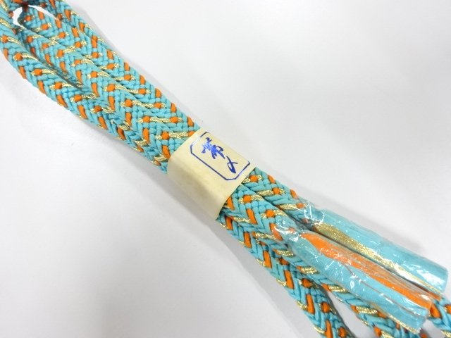 JAPANESE KIMONO / UNUSED HAND-TIED OBIJIME
